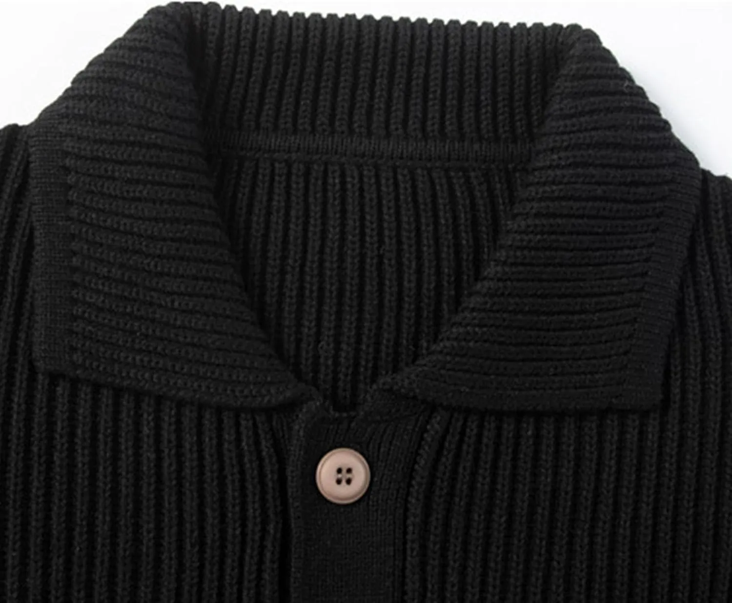 Mens Long Sleeve Knit Cardigan Button Down Male Knitted Sweater Casual Solid Color Knits Sweaters Coat