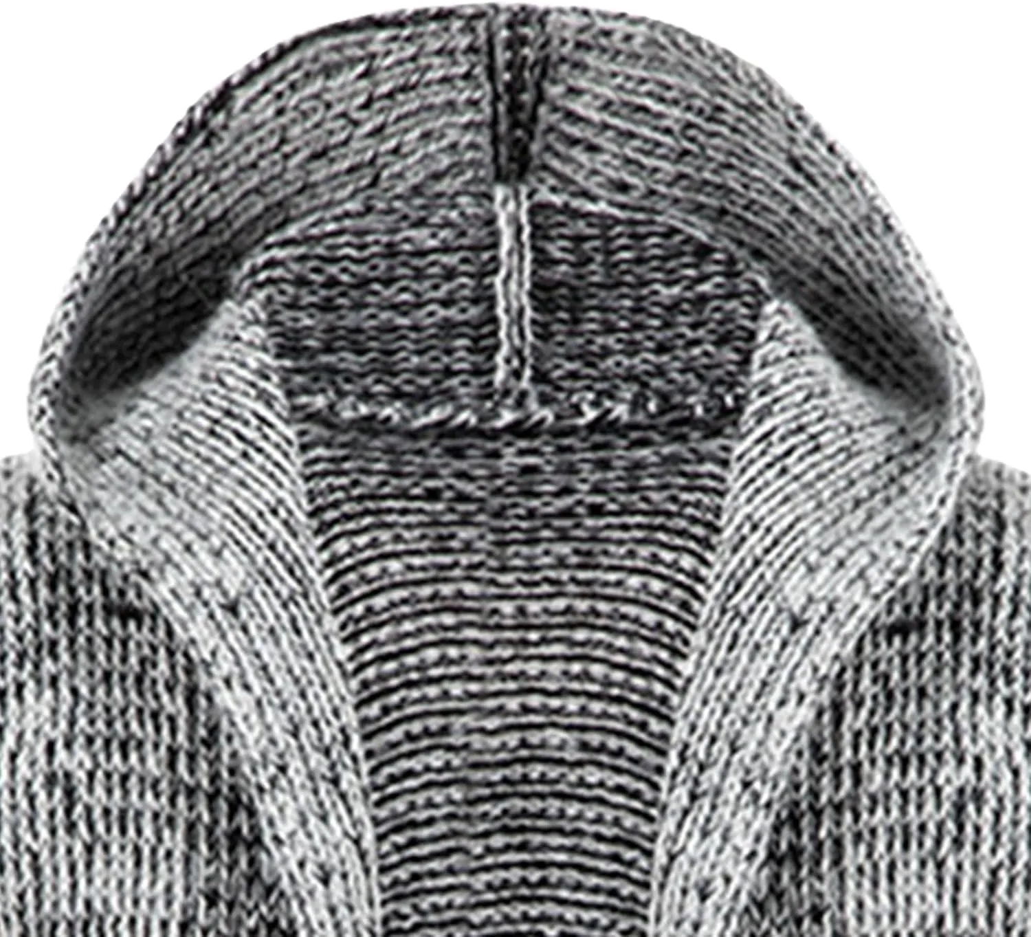 Men's Medium Length Knitted Sweater Jacket Fit Button Down Knits Jackets Hooded Men Knit Cardigan Sweaters Coat