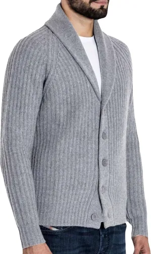 Mens Shawl Collar Cardigan Sweaters Casual Solid Color Men Knits Jackets Vintage Button Down Knit Sweater Coat