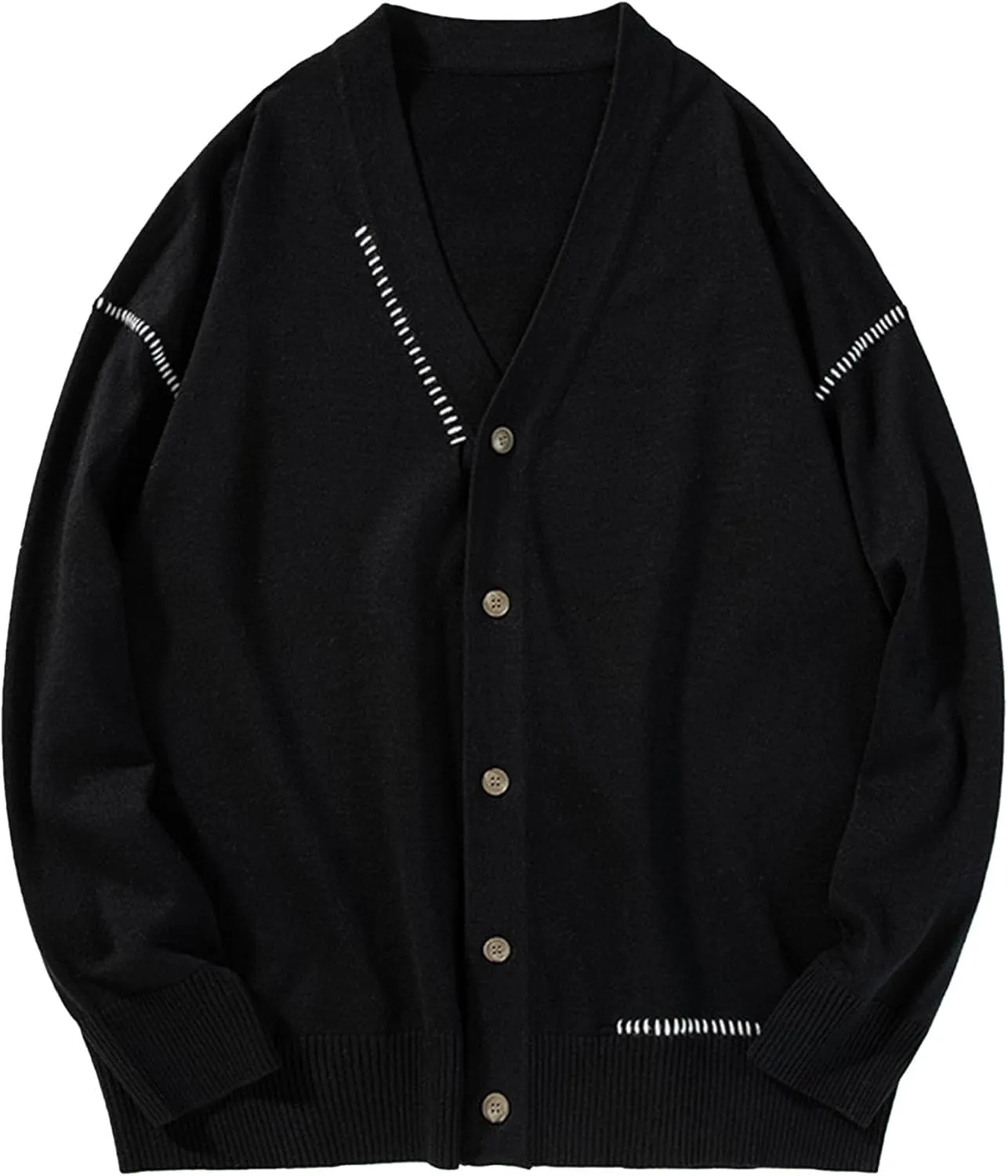 Men's Slim Fit Knitted Cardigan Lightweight Button Down Male Knit Sweater Casual V Neck Knits Sweaters Coat