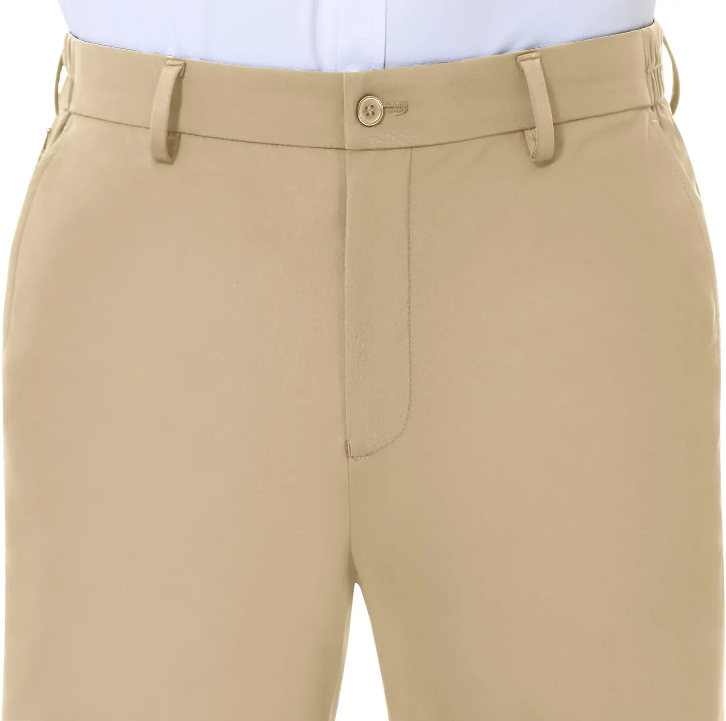 Mens Stretch Dress Pants Slim Fit Dress Pants for Men Expandable Waist Dress Pants Casual Athletic Golf Pants