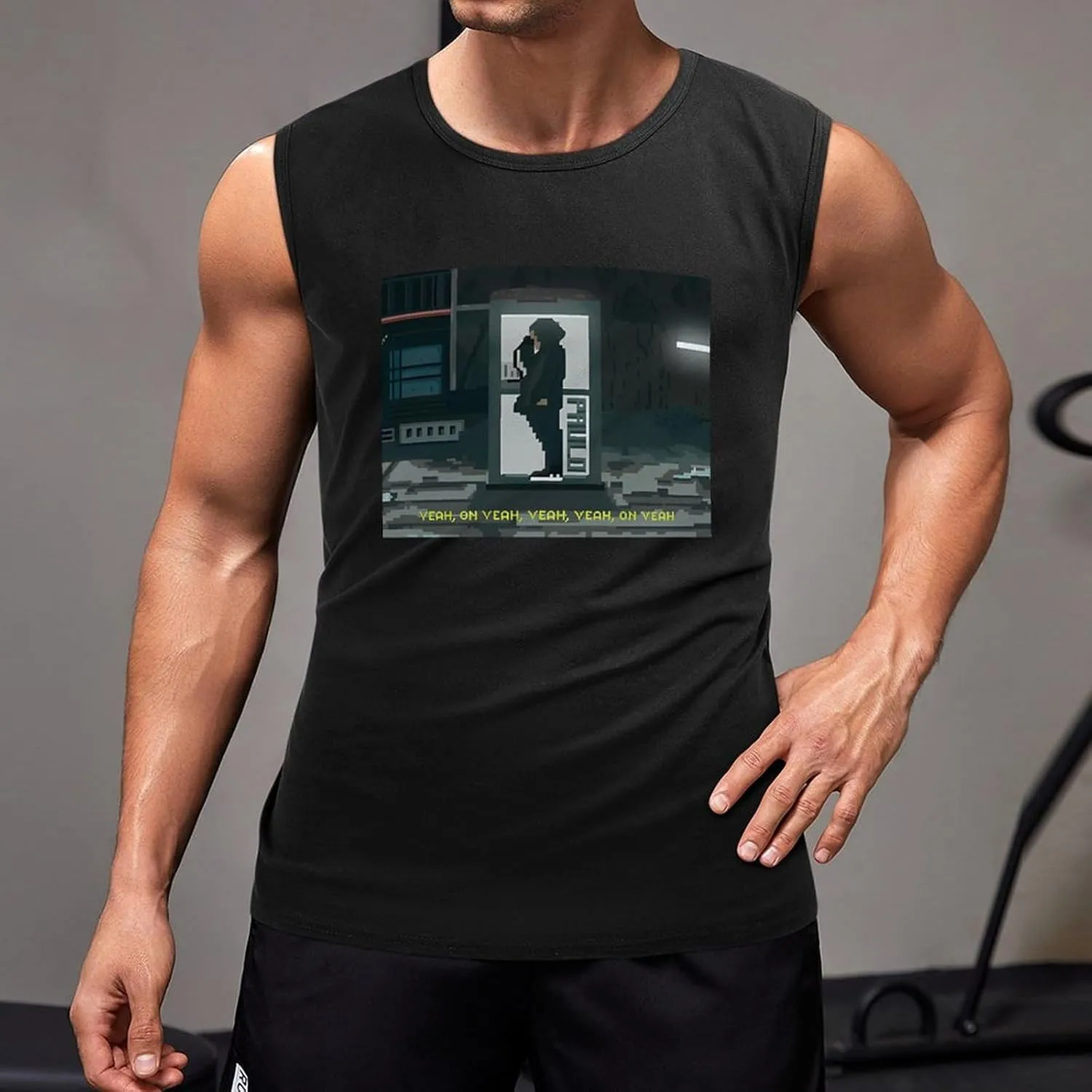 Men's Stretchy Tank Top Stylish Athletic Tank Relaxed Tank