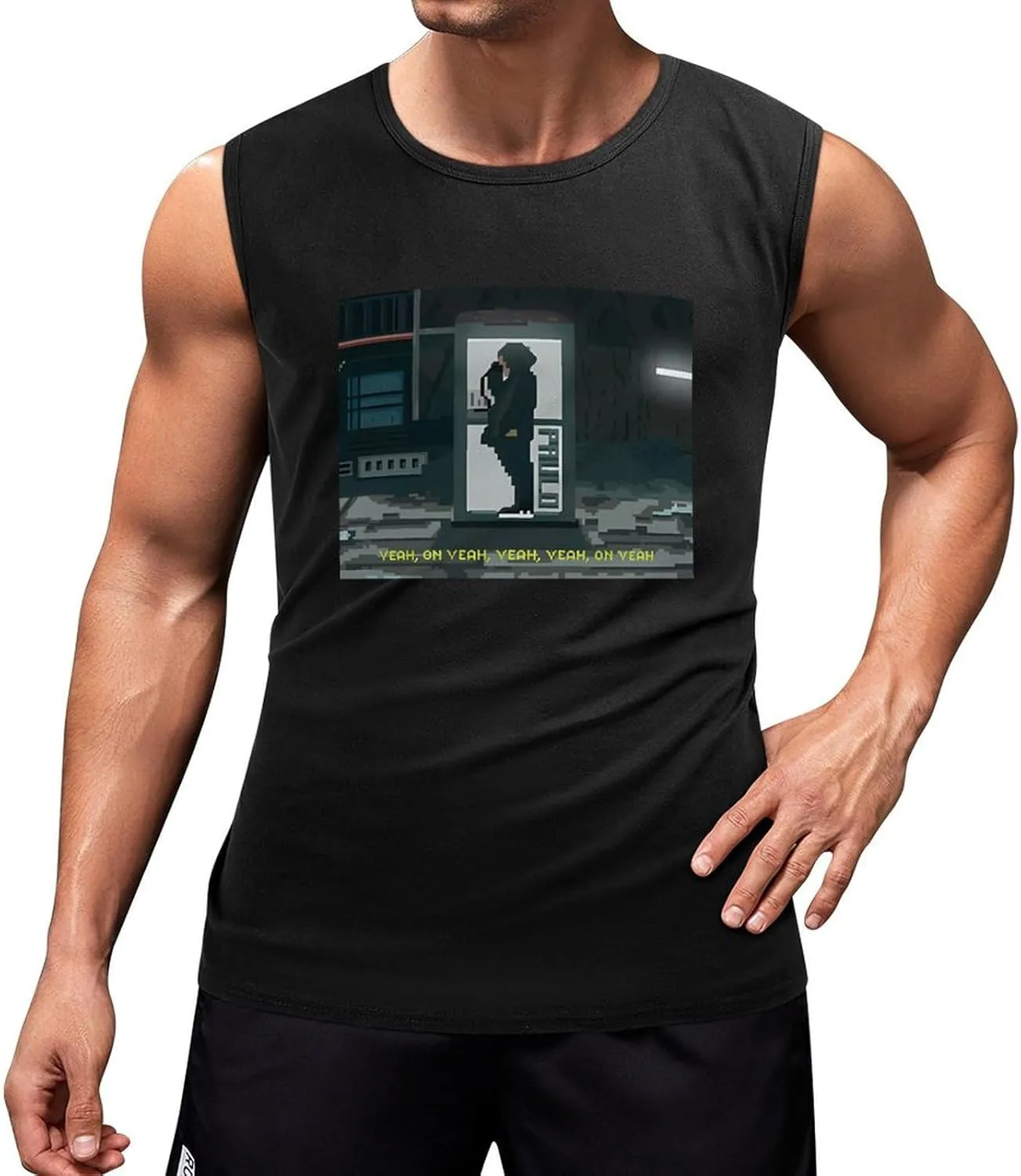 Men's Stretchy Tank Top Stylish Athletic Tank Relaxed Tank