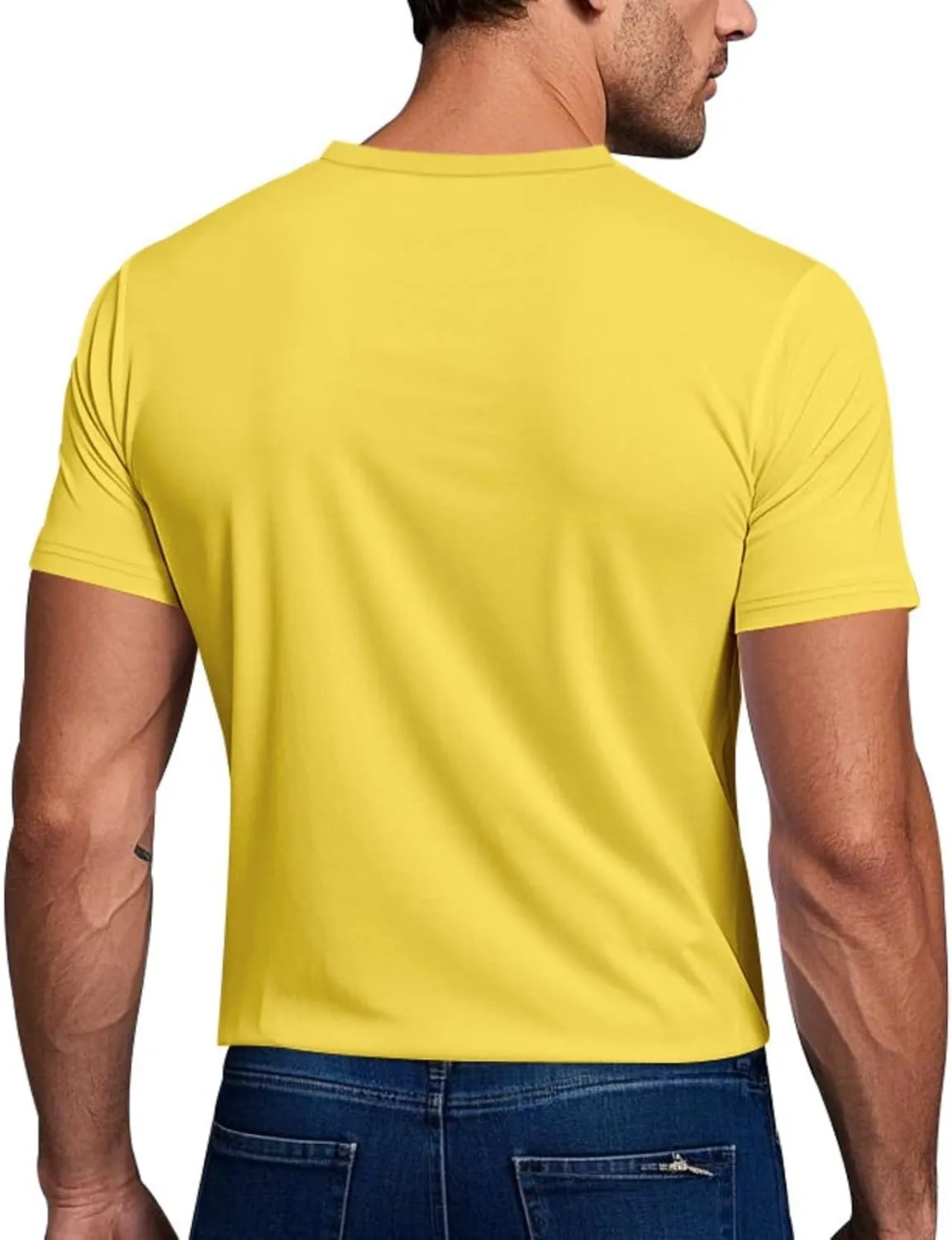 Mens Summer T-Shirts Short Sleeve Casual Crew Neck Soft Breathable Tees for Gym Daily Wear Travel 2025 Summer Basic Tees