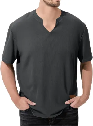 Mens Summer T-Shirts Short Sleeve Casual Crew Neck Soft Breathable Tees for Gym Daily Wear Travel 2025 Summer Basic Tees