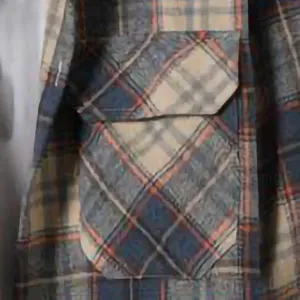 Mens Thickened Brushed Shirt Fashion Plaid Printed Button Down Blouse Top Lapel Long Sleeve Loose Cardigan Jacket