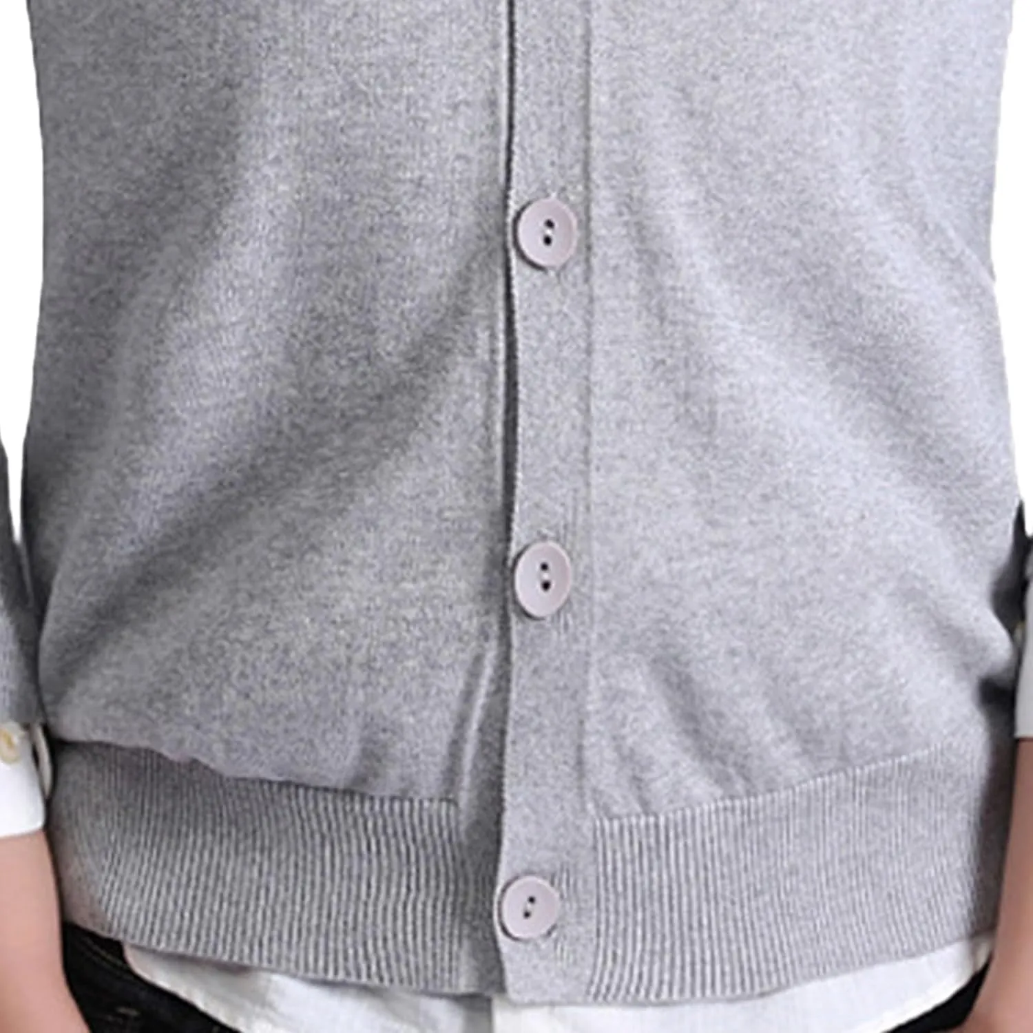 Men's V-Neck Knitted Cotton Jacket Casual Button Down Men Knit Sweaters Coat Lightweight Knits Cardigan Jackets