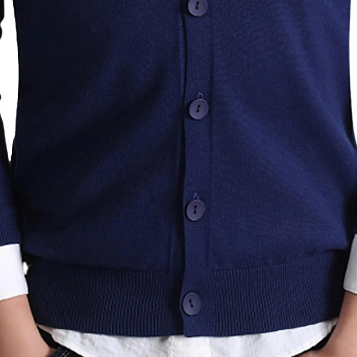 Men's V-Neck Knitted Cotton Jacket Casual Button Down Men Knit Sweaters Coat Lightweight Knits Cardigan Jackets