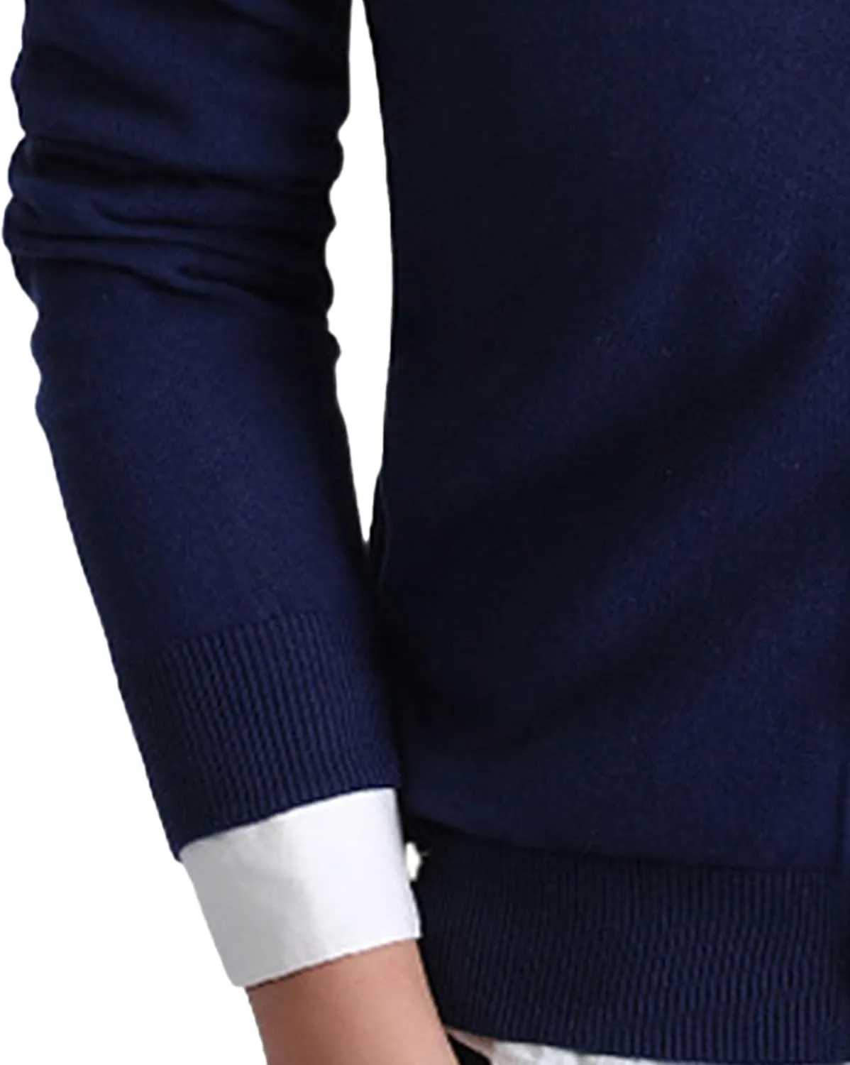 Men's V-Neck Knitted Cotton Jacket Casual Button Down Men Knit Sweaters Coat Lightweight Knits Cardigan Jackets