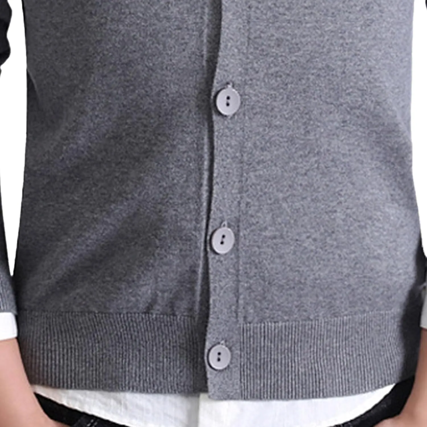 Men's V-Neck Knitted Cotton Jacket Casual Button Down Men Knit Sweaters Coat Lightweight Knits Cardigan Jackets