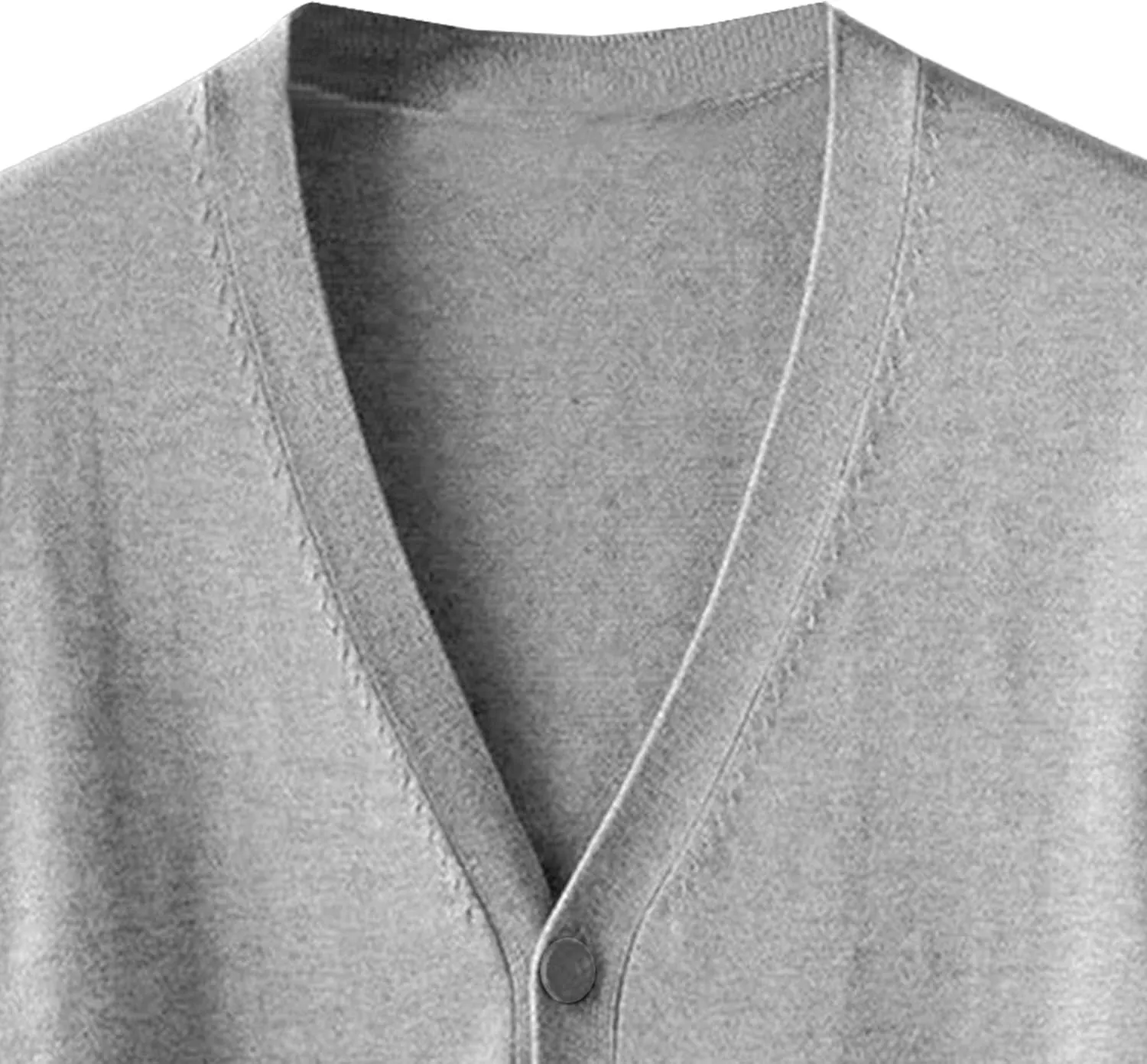 Men's V-Neck Knitted Jacket Lightweight Knit Button Down Male Sweaters Slim Long Sleeve Knits Cardigans