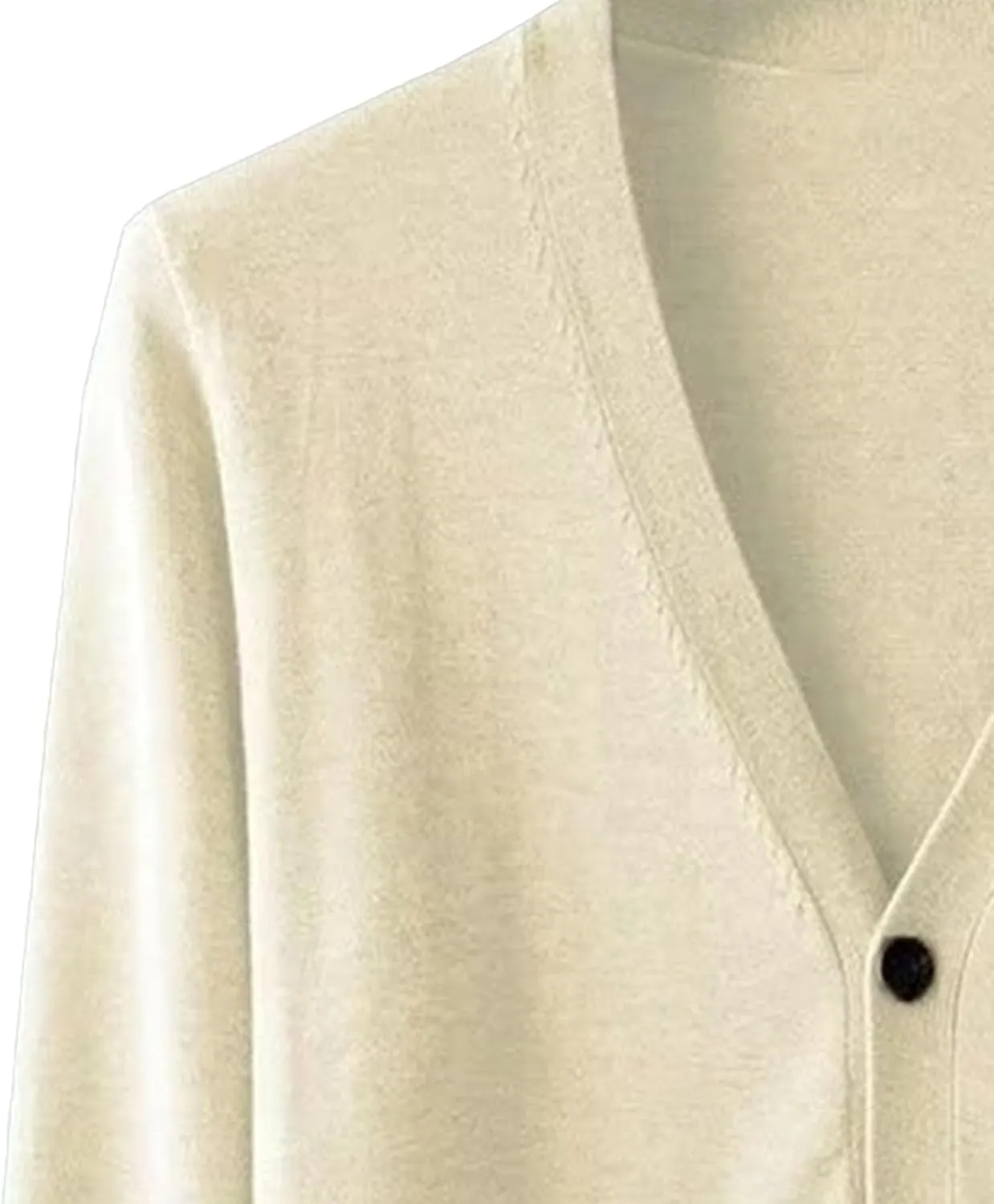 Men's V-Neck Knitted Jacket Lightweight Knit Button Down Male Sweaters Slim Long Sleeve Knits Cardigans