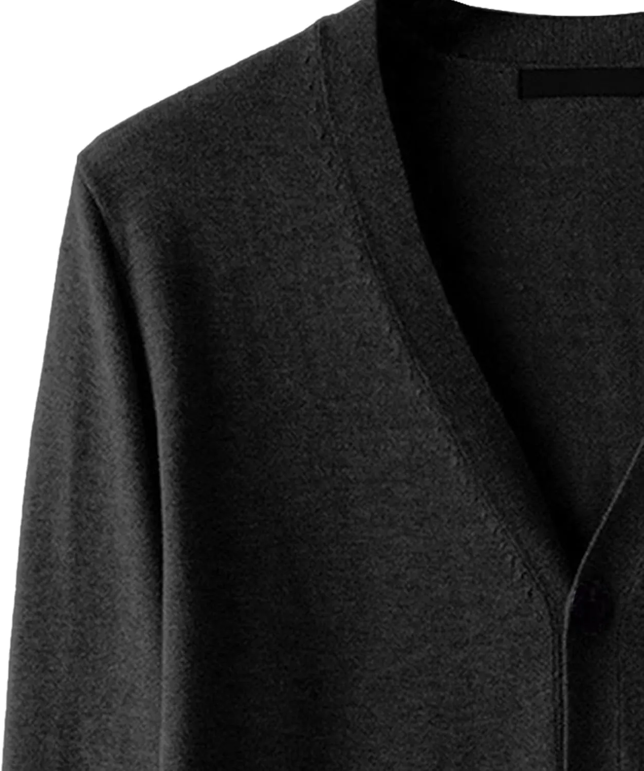 Men's V-Neck Knitted Jacket Lightweight Knit Button Down Male Sweaters Slim Long Sleeve Knits Cardigans