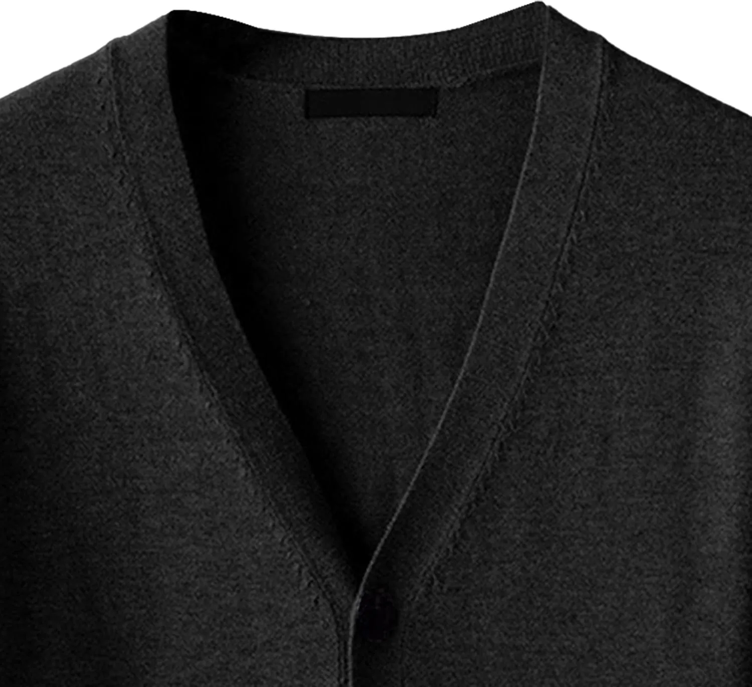 Men's V-Neck Knitted Jacket Lightweight Knit Button Down Male Sweaters Slim Long Sleeve Knits Cardigans