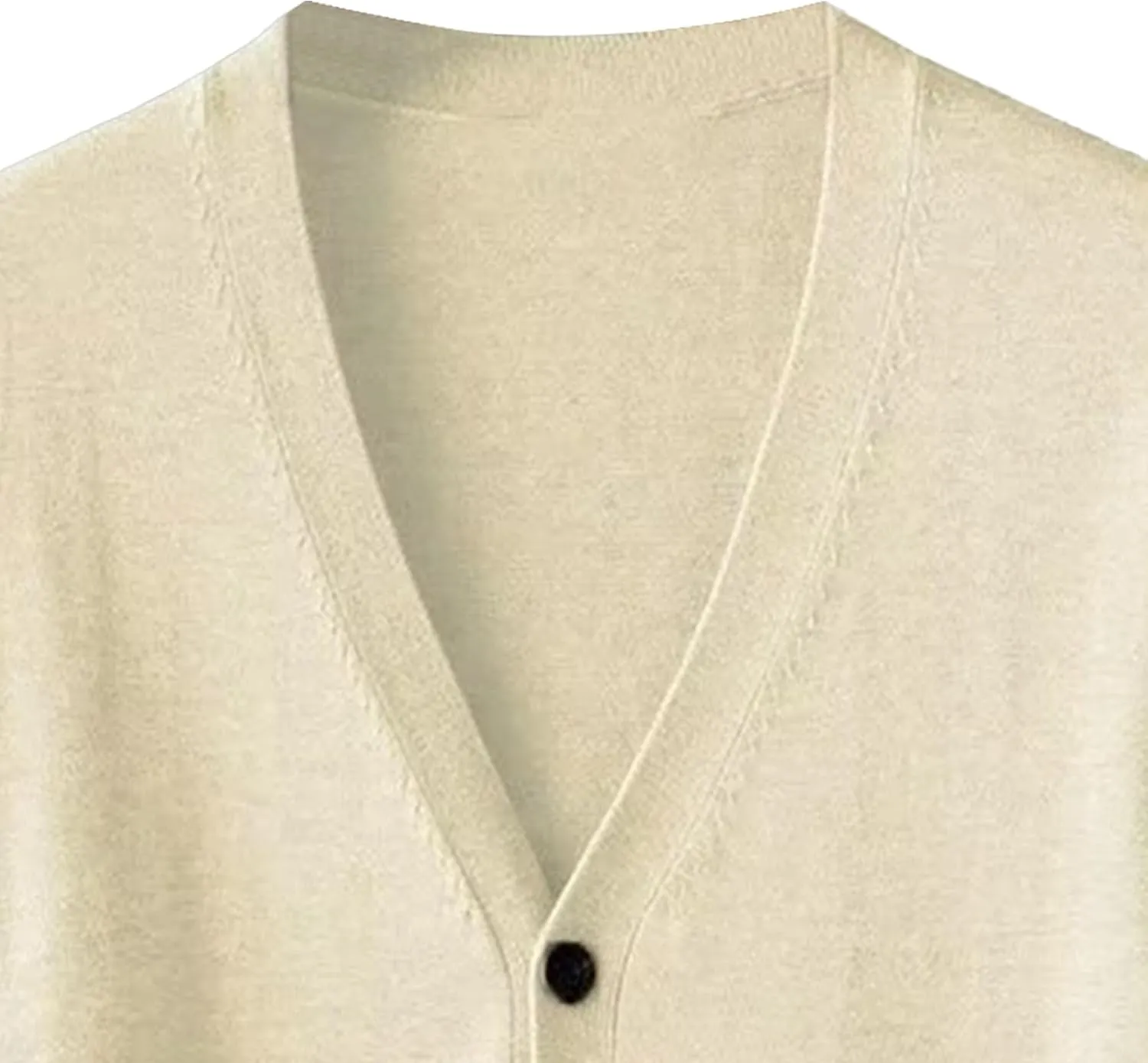Men's V-Neck Knitted Jacket Lightweight Knit Button Down Male Sweaters Slim Long Sleeve Knits Cardigans