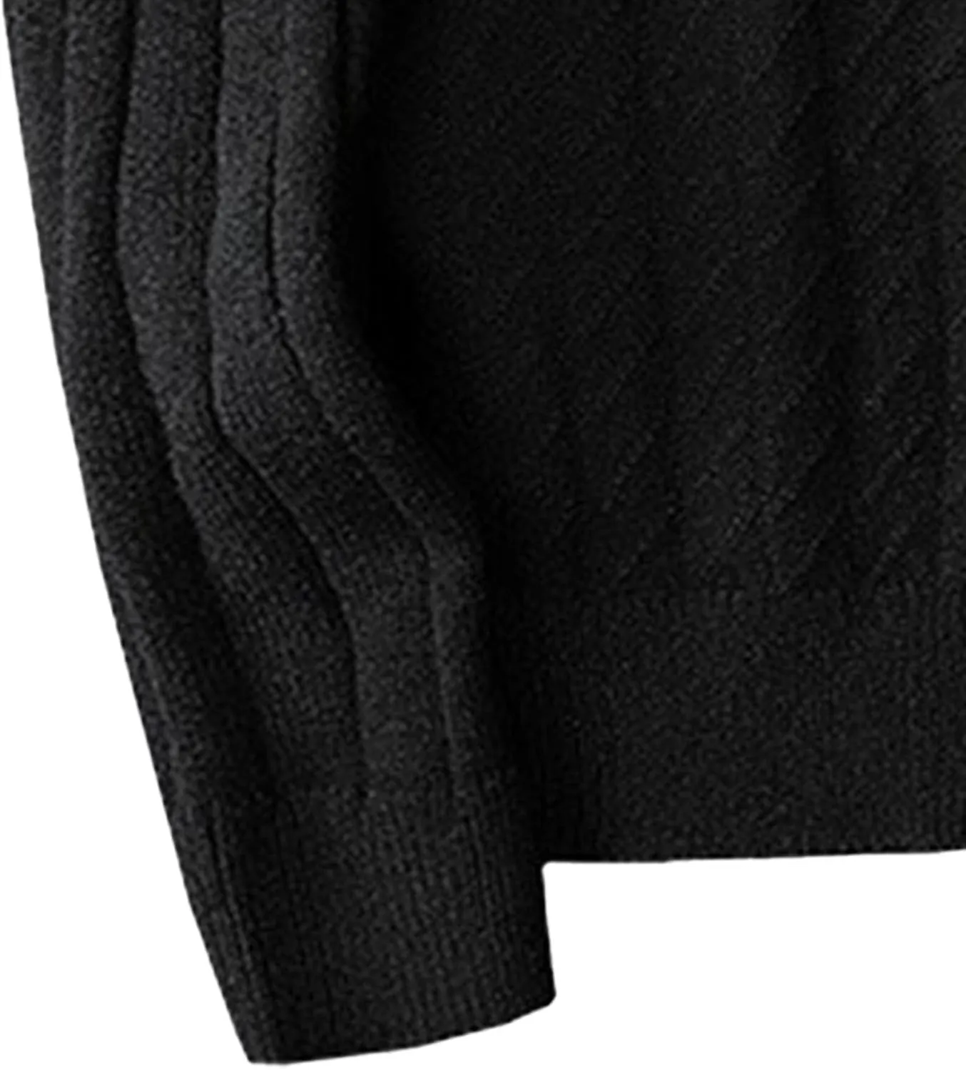 Men's Warm Loose Knitted Jacket Casual Button Down Men Knit Sweaters Coat Lightweight Stand Collar Knits Cardigan