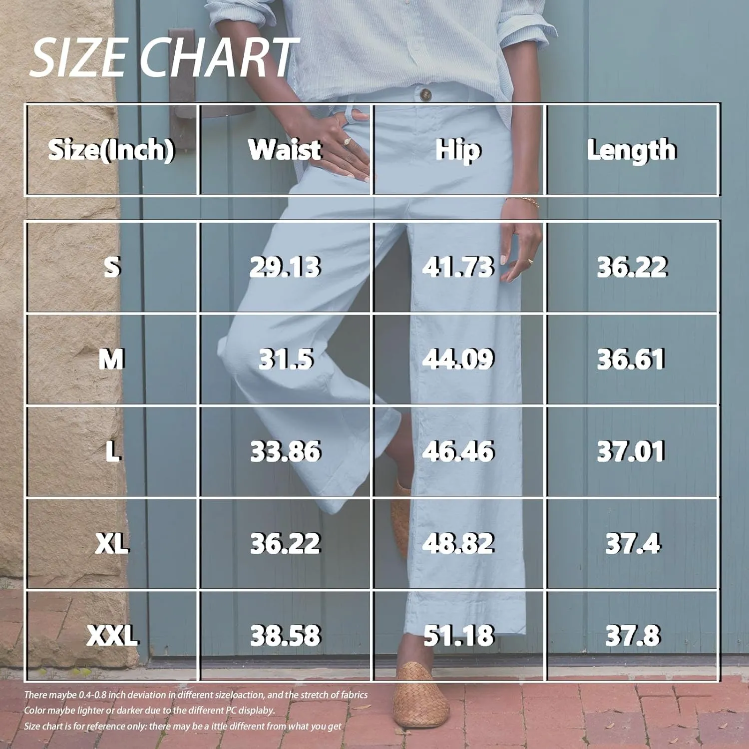 midelxp Cropped Linen Pants Women Dressy Summer Lightweight Flare Capri Pants with Pockets Formal Business Casual Work Pants