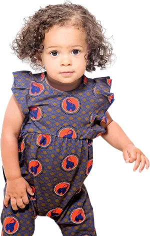 Naomi & Prints Elephant Ruffle Jumpsuit