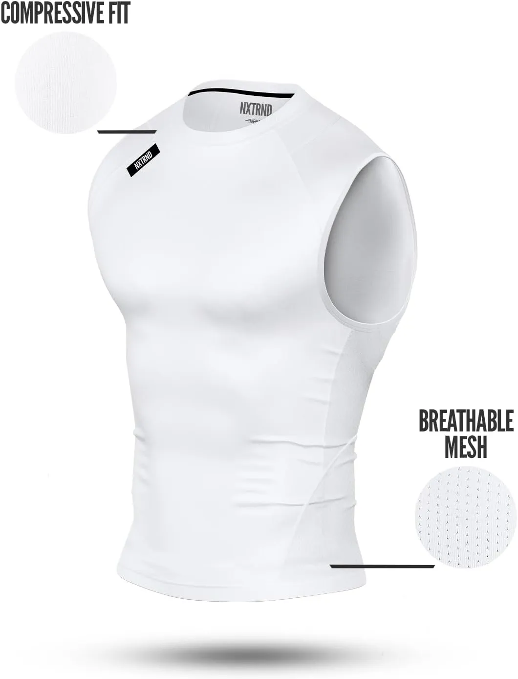 Nxtrnd Men's Compression Tank Top, Sleeveless Compression Shirt