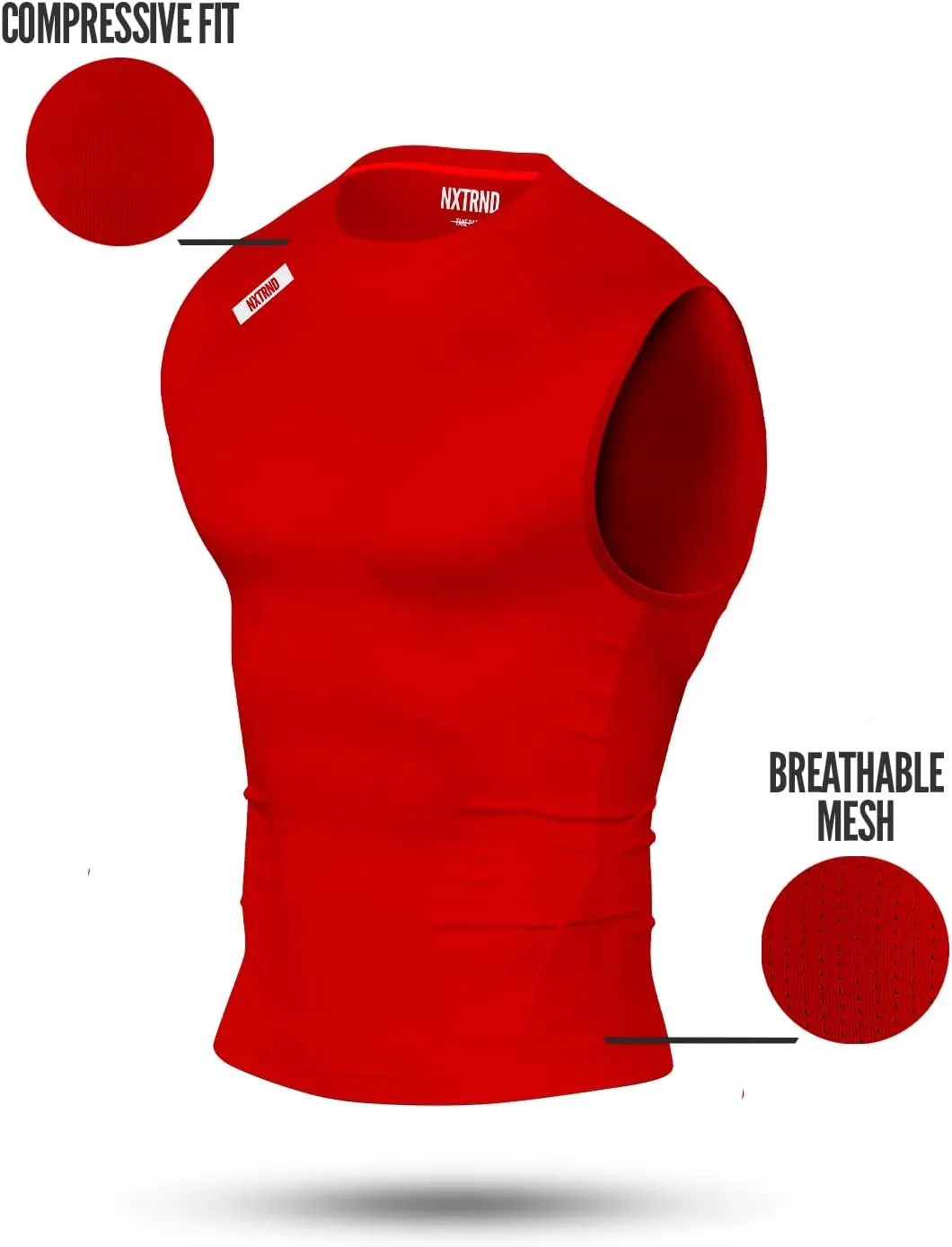 Nxtrnd Men's Compression Tank Top, Sleeveless Compression Shirt