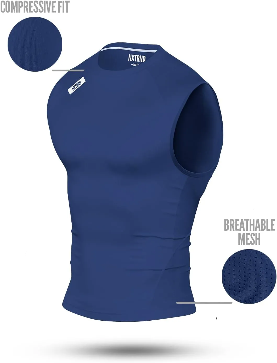 Nxtrnd Men's Compression Tank Top, Sleeveless Compression Shirt