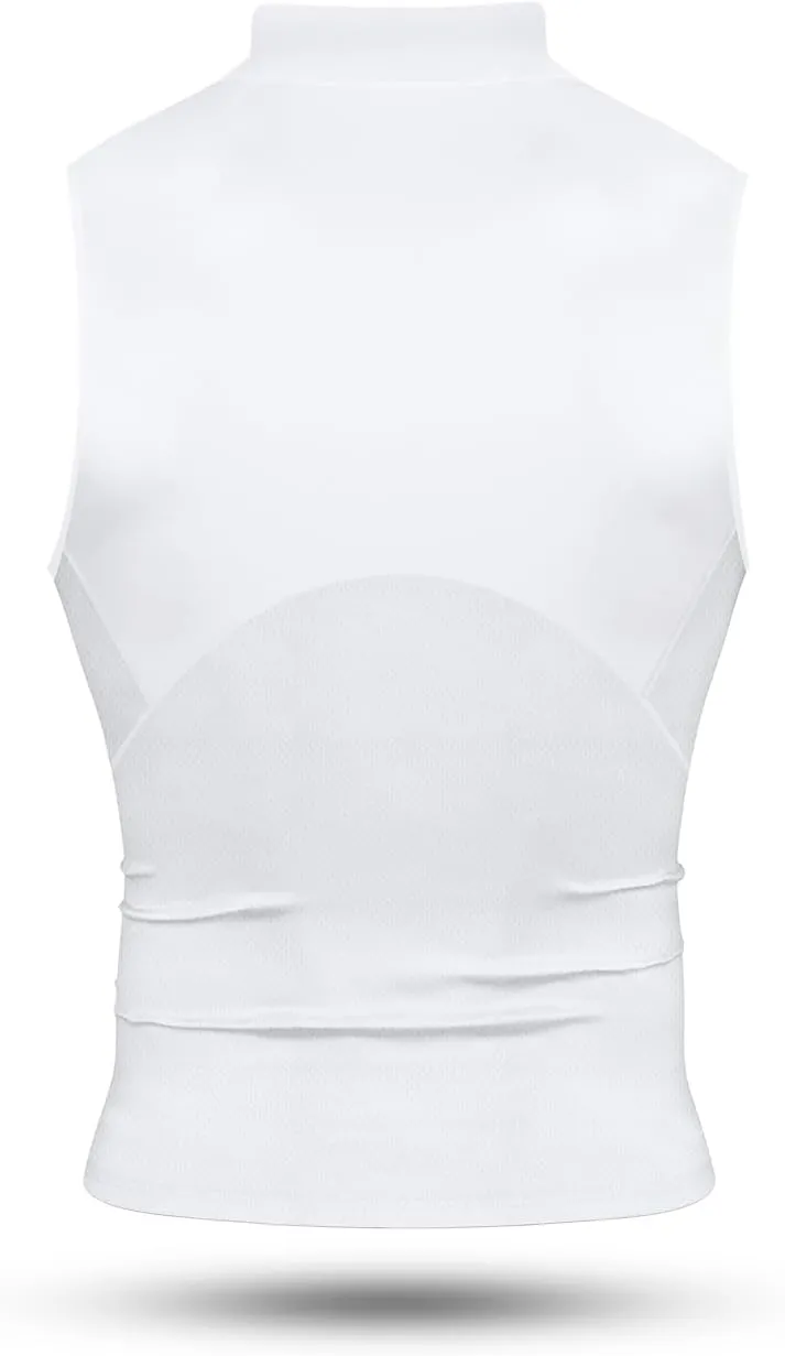 Nxtrnd Men's Turtleneck Compression Tank Top, Sleeveless Mock Neck