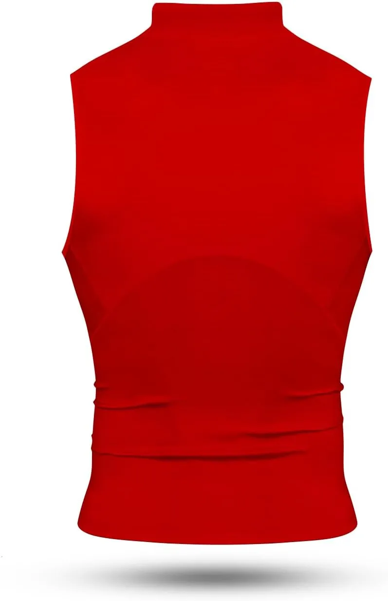 Nxtrnd Men's Turtleneck Compression Tank Top, Sleeveless Mock Neck