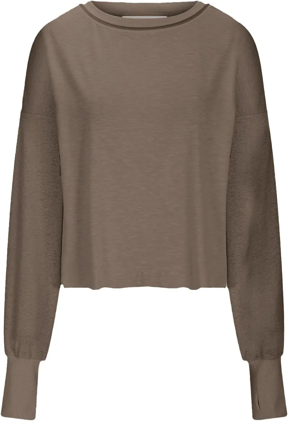 Oversized Open Back Sweatshirts for Womens Gym Backless Long Sleeve Crop Tops Workout Yoga Athletic Shirts Pullover
