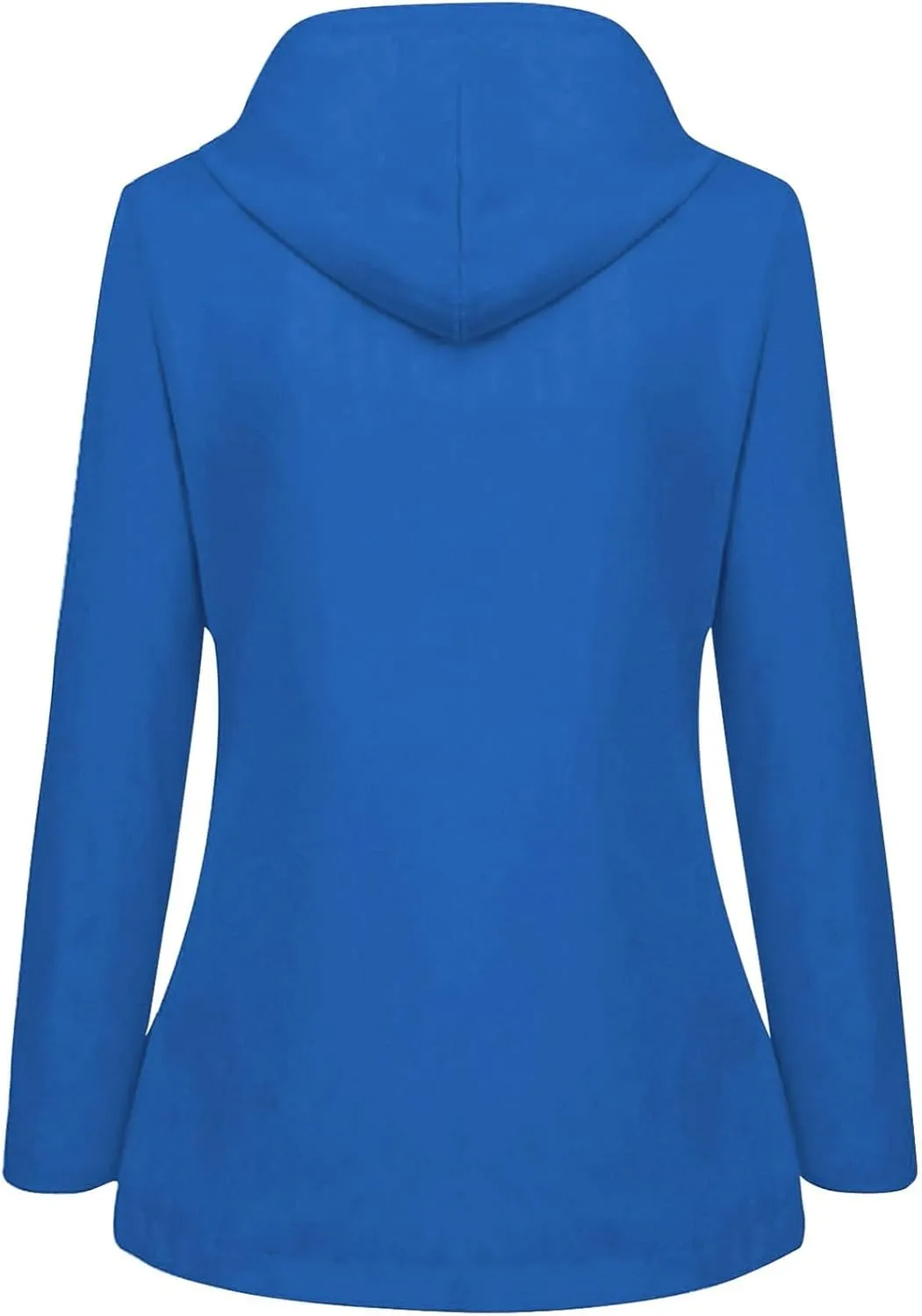 Rain Jacket Women,Lightweight Long Sleeve Raincoat Outdoor Hooded Waterproof Jacket Windbreaker Zip Up Trench
