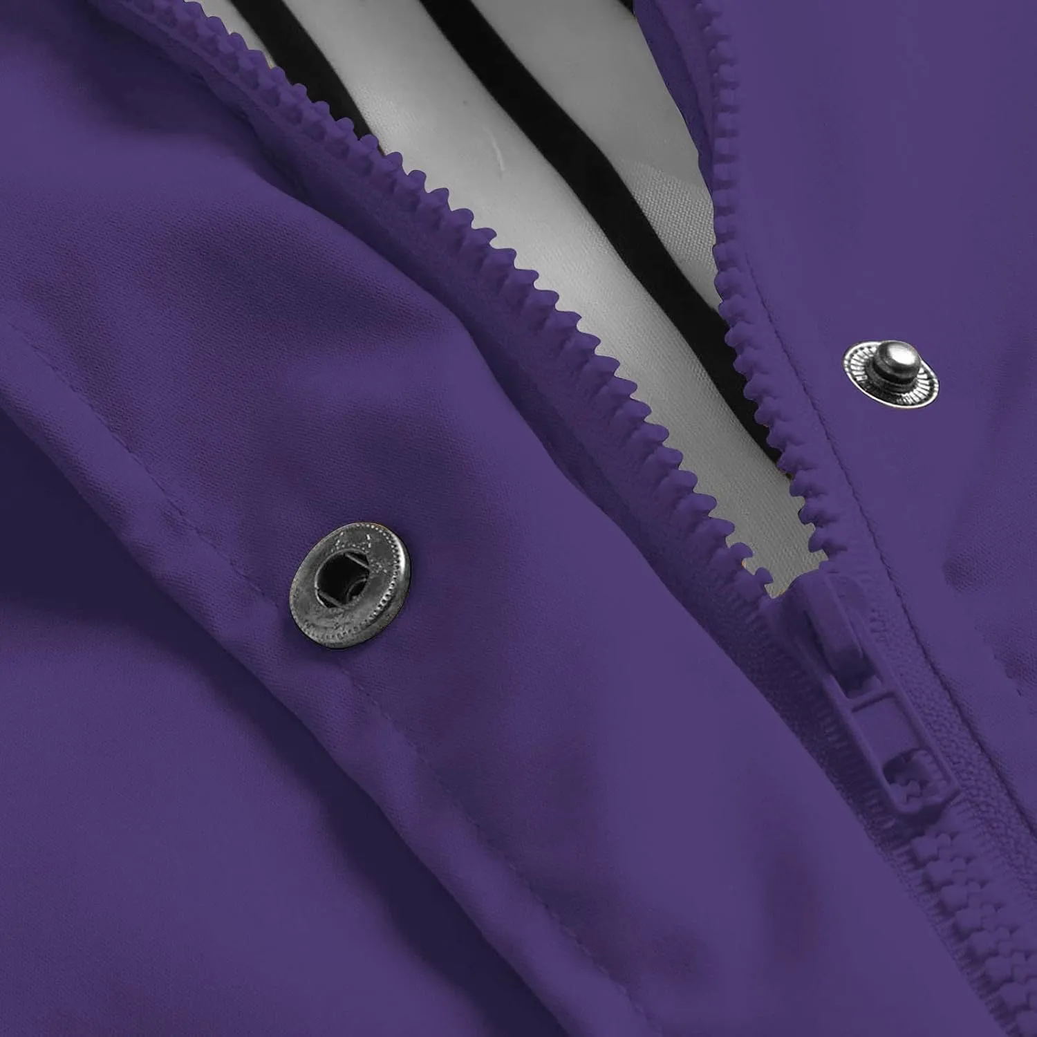 Rain Jacket Women,Lightweight Long Sleeve Raincoat Outdoor Hooded Waterproof Jacket Windbreaker Zip Up Trench