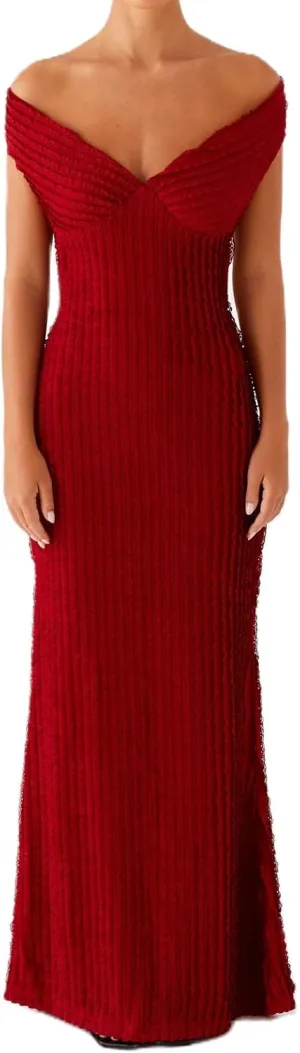 SOLILOQUY Women Elegant Off Shoulder Maxi Dress Ruched Underbust Tie-up Open Back Bodycon Long Dress Party Cocktal Evening