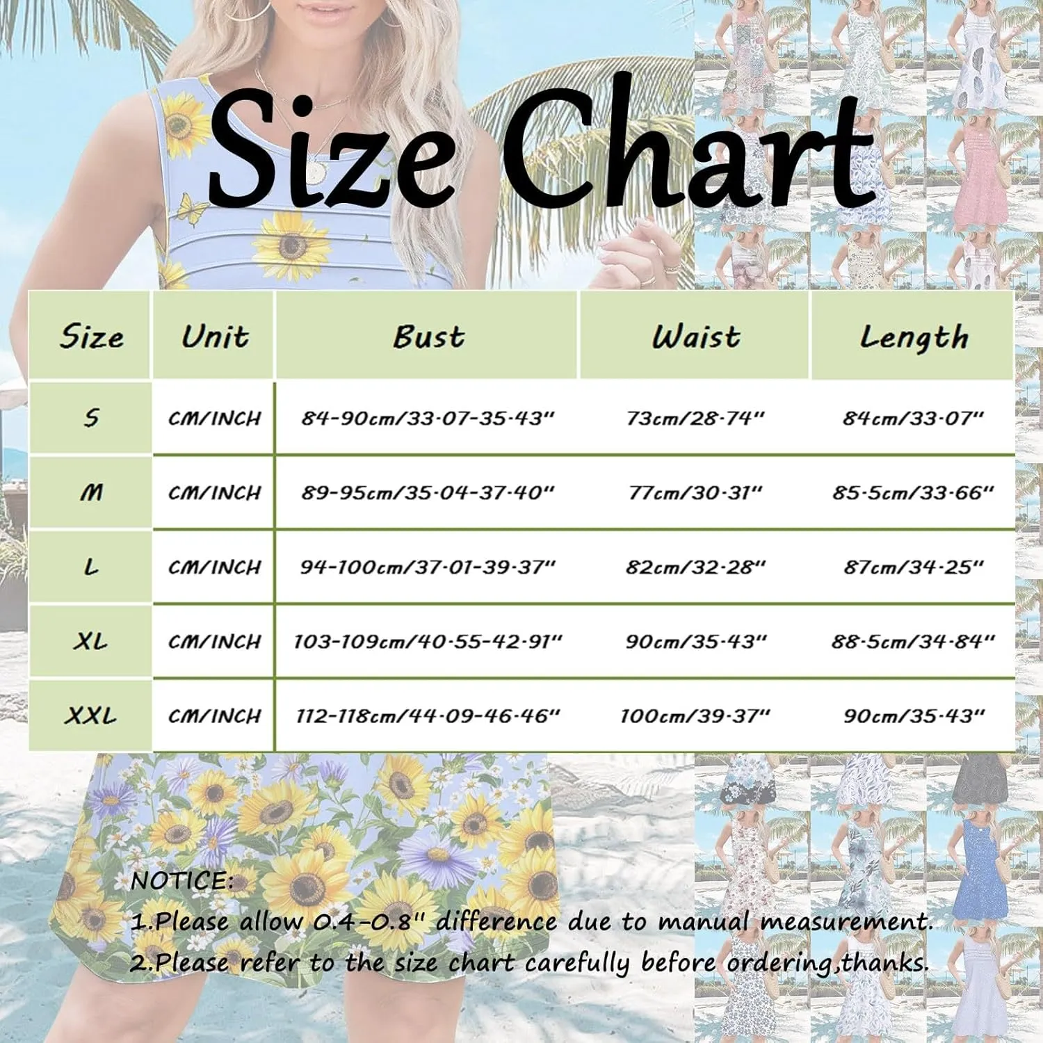 Summer Dress for Women Womens with Pockets Summer Casual Tank Dress Sleeveless Midi Beach Dress Linen Dress Long