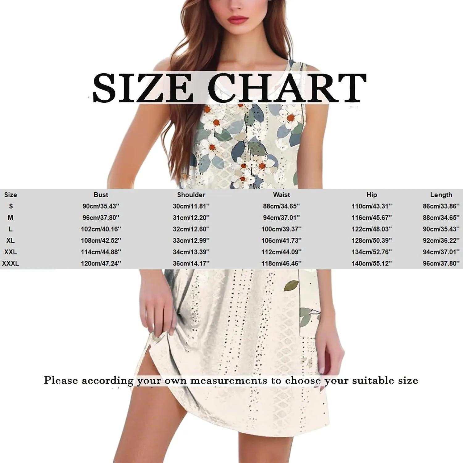 Summer Dresses for Women 2025 Beach Vacation Spring Clothes Sleeveless Crewneck Casual Floral Dress
