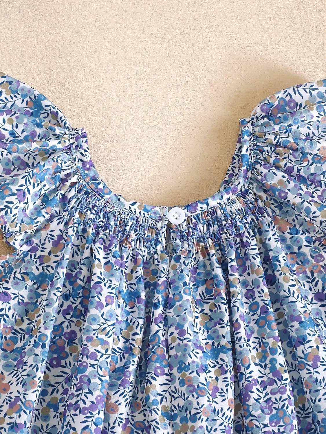 Summer Outfit Toddler Baby Girl Floral Dress Ruffle Sleeveless Dresses Tunic Dress Summer Sundress Girls Casual Dress