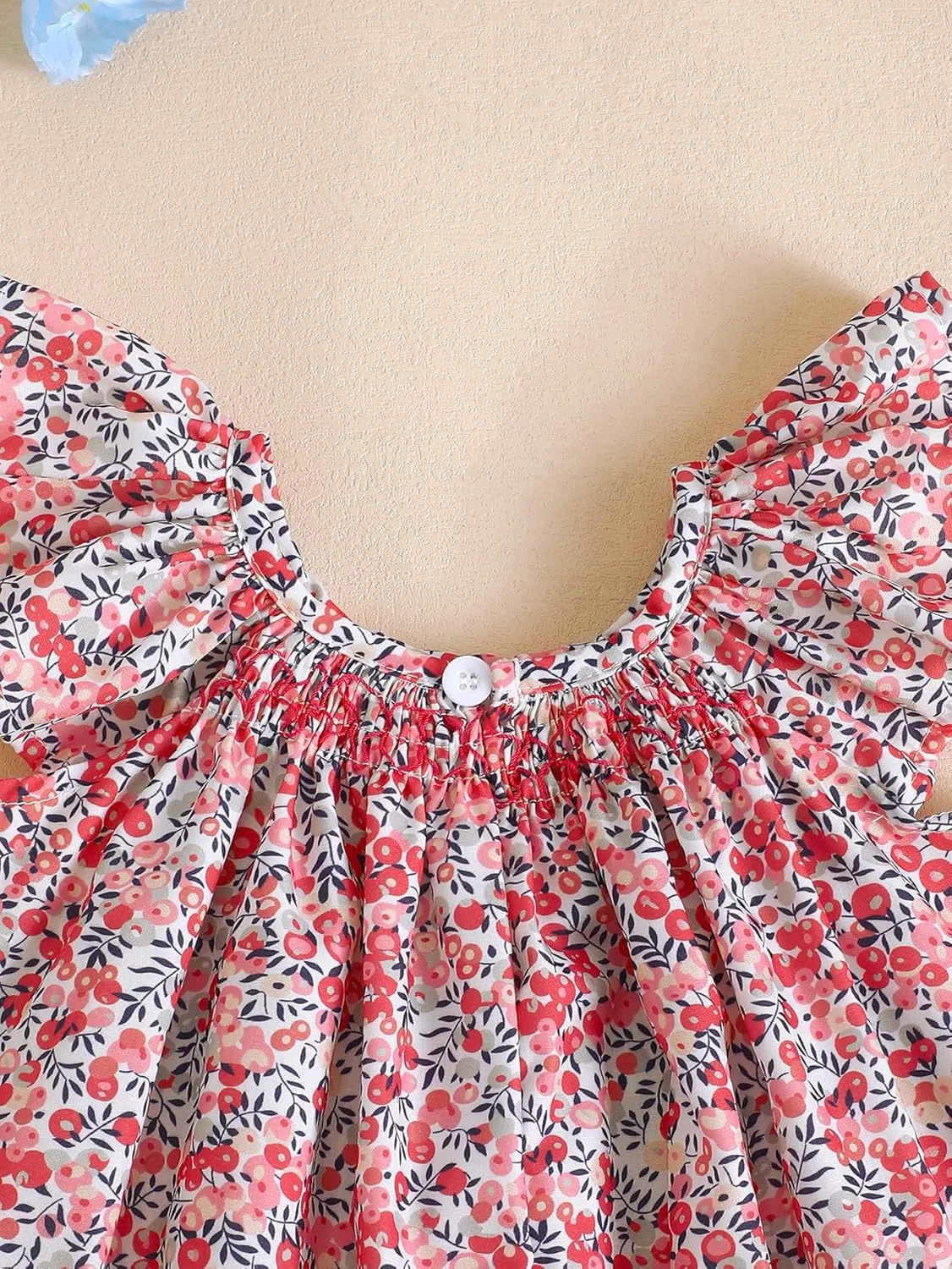 Summer Outfit Toddler Baby Girl Floral Dress Ruffle Sleeveless Dresses Tunic Dress Summer Sundress Girls Casual Dress