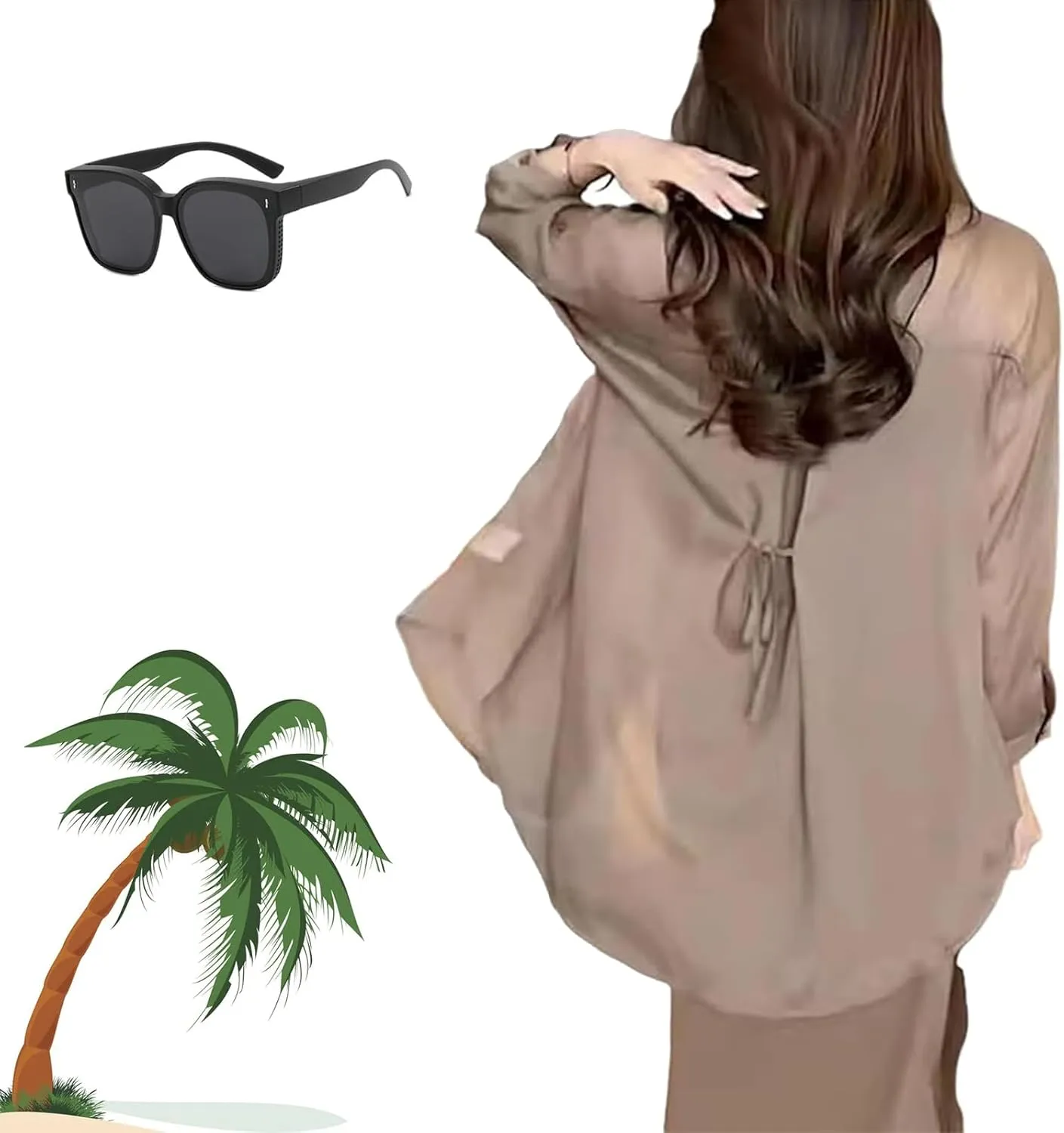 Summer Sunscreen Chiffon Shirt, Sunscreen T-Shirt in Silk Material, Long Sleeve Uv Blocking Shirts for Women