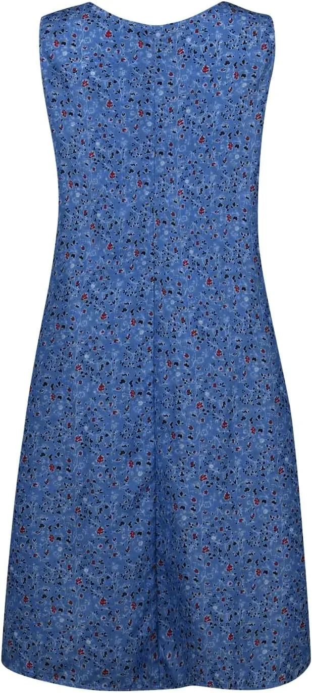 Sundresses for Women 2025 Tank Top Dress Summer Plus Size Dress Mini Dress Sleeveless Boho Floral Dress with Pockets