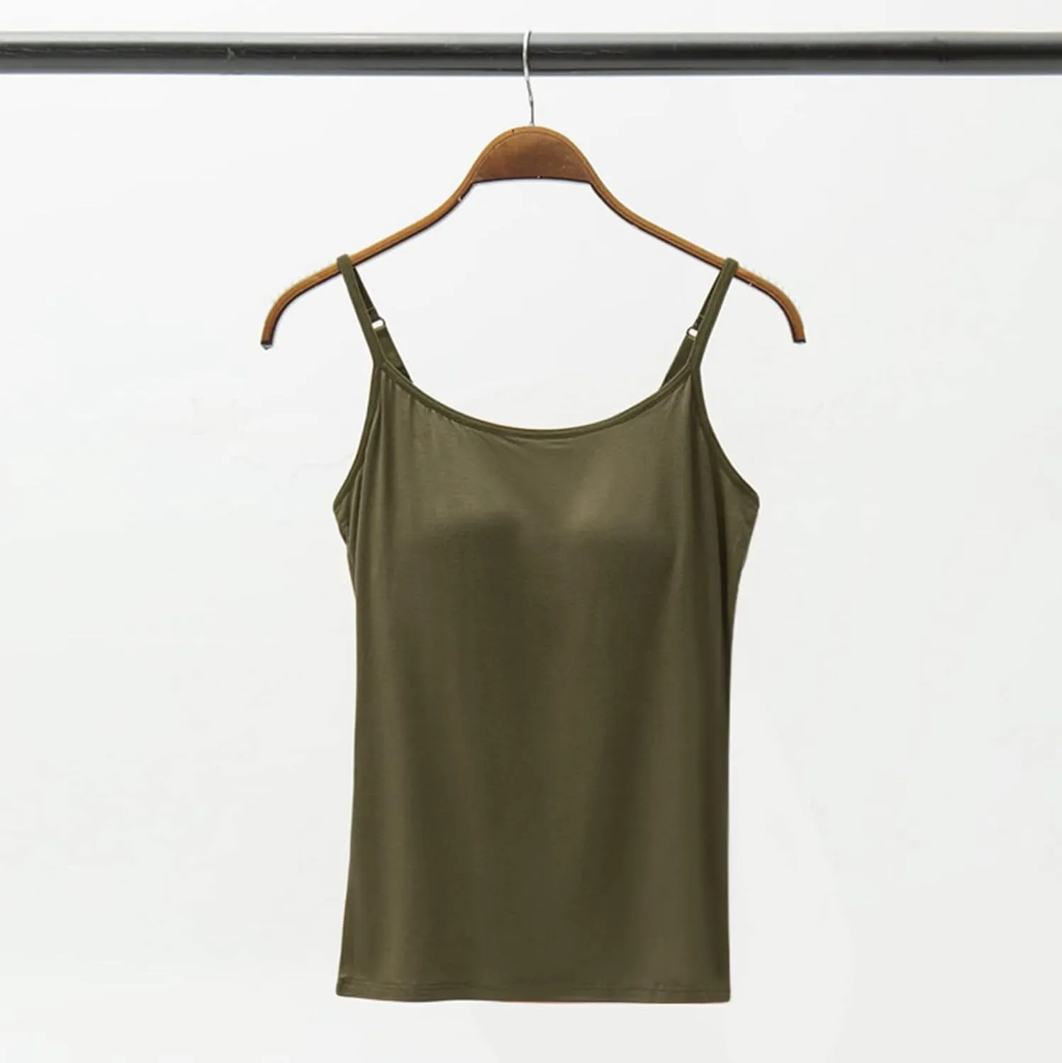 Tank Top for Women Cotton Tank Top with Built in Bra Camisole Tops wiith Padded Bra Workout Yoga Shirts