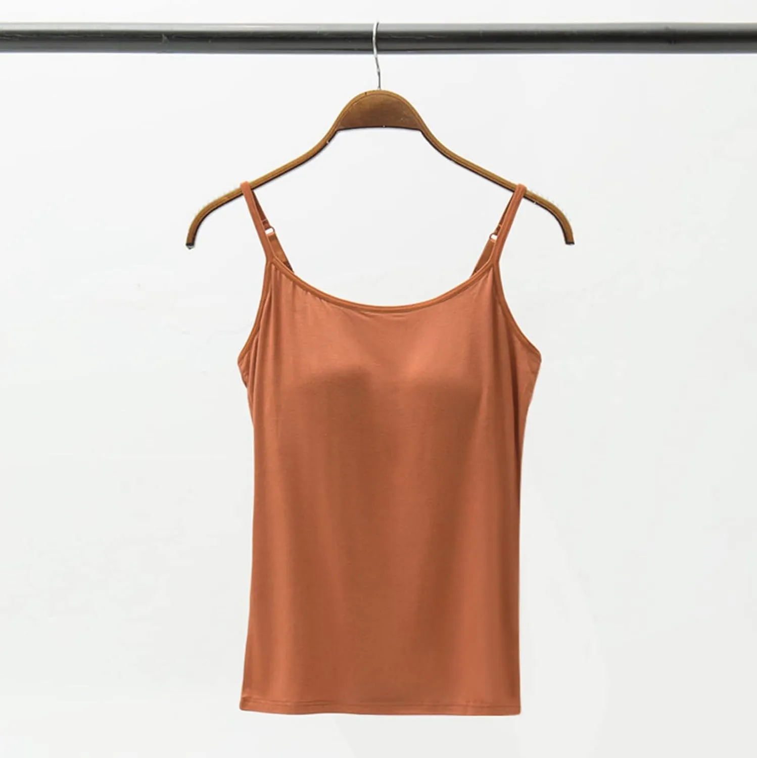 Tank Top for Women Cotton Tank Top with Built in Bra Camisole Tops wiith Padded Bra Workout Yoga Shirts
