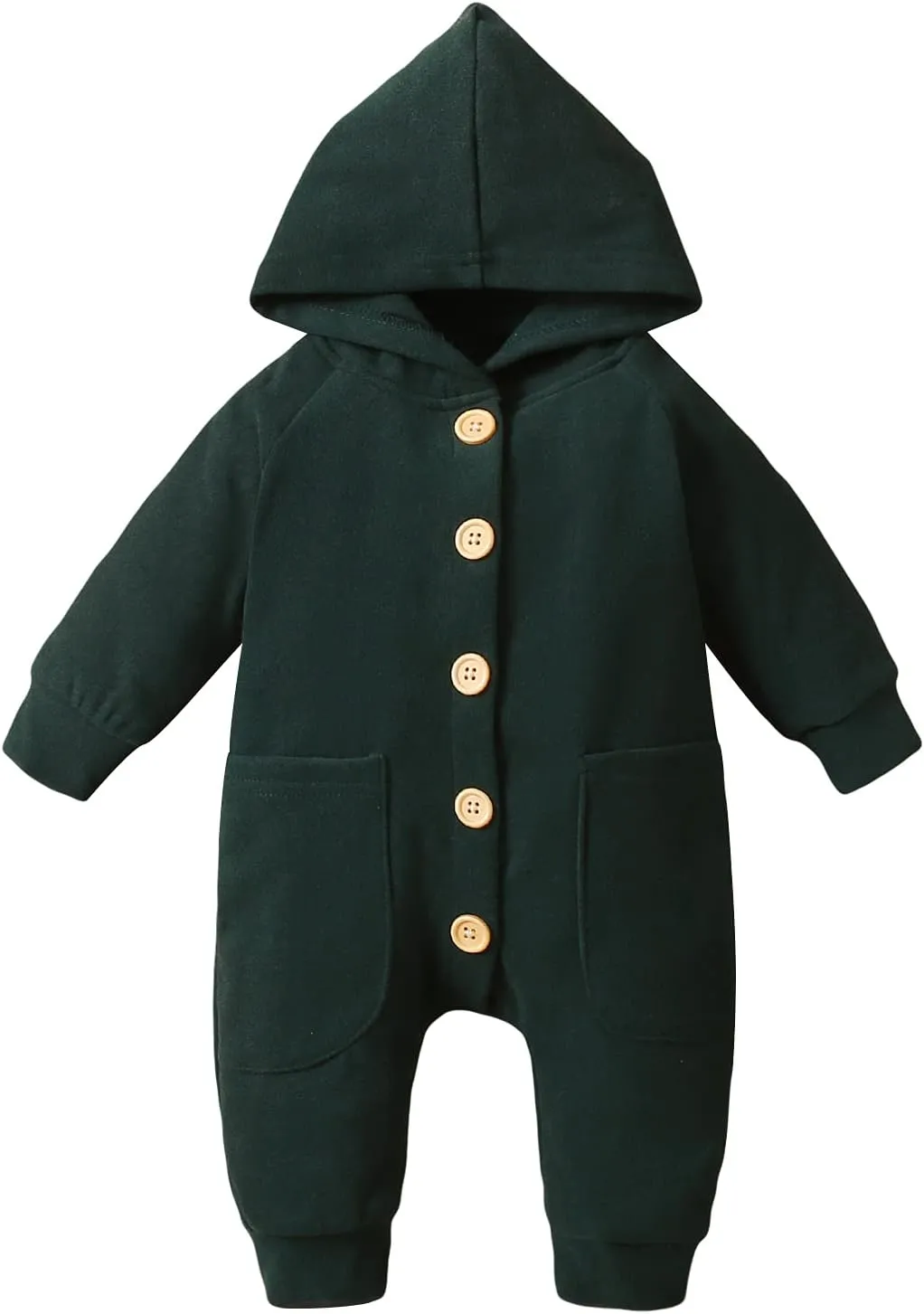Thorn Tree Newborn Baby Girl Boy Hooded Romper Unisex Baby Knitted Jumpsuit Infant Kids Solid Outfits Baby Girl Boy Jumpsuit