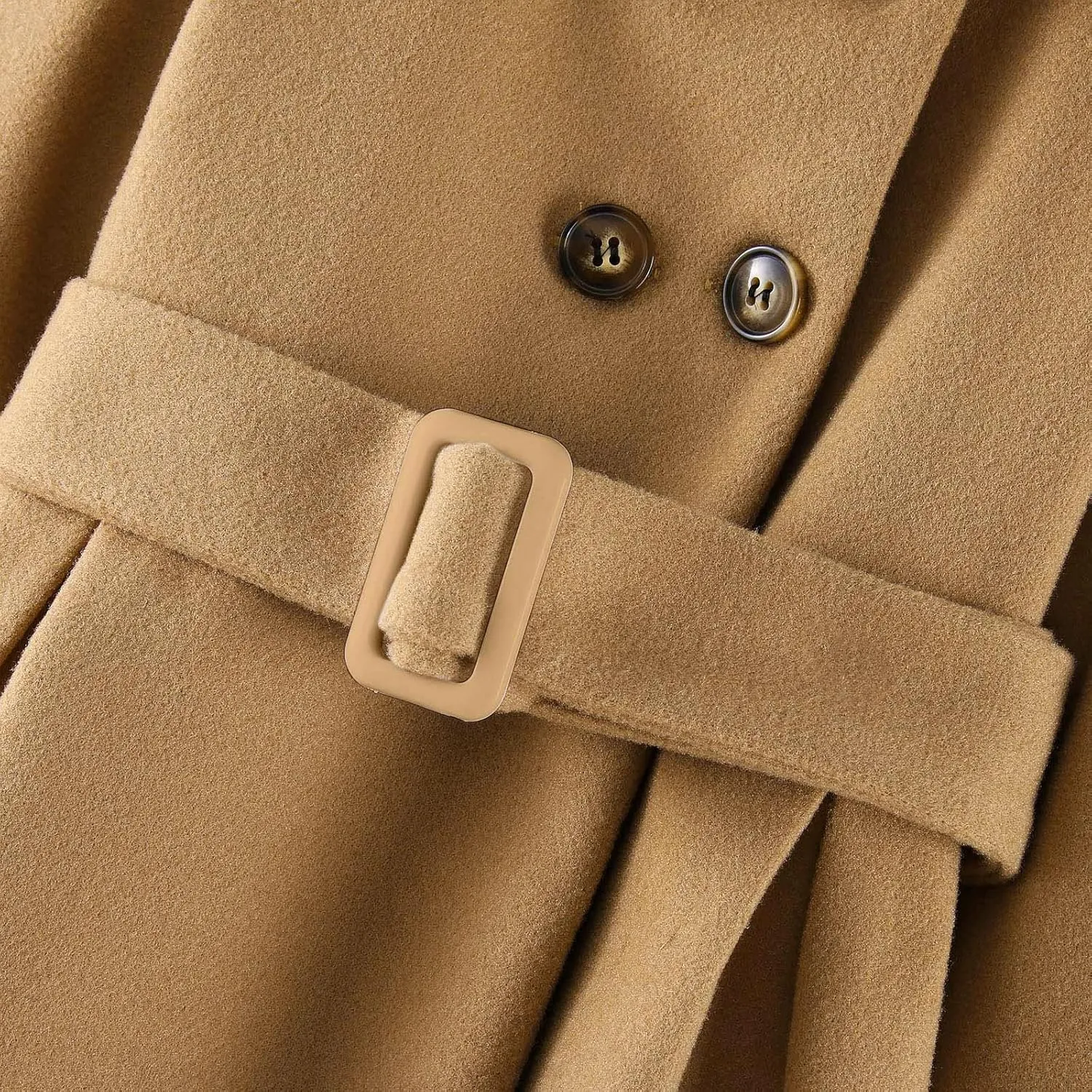 Toddler Baby Girls Classic Wool Blend Coat Winter Double Breasted Trench Coat Outwear Pea Coat Jacket