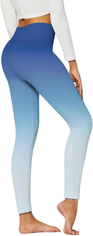 Trendy Butt Lifting Leggings for Women Slim High Waist Compression Athletic Tights Ruched Textured Opaque Yoga Pants