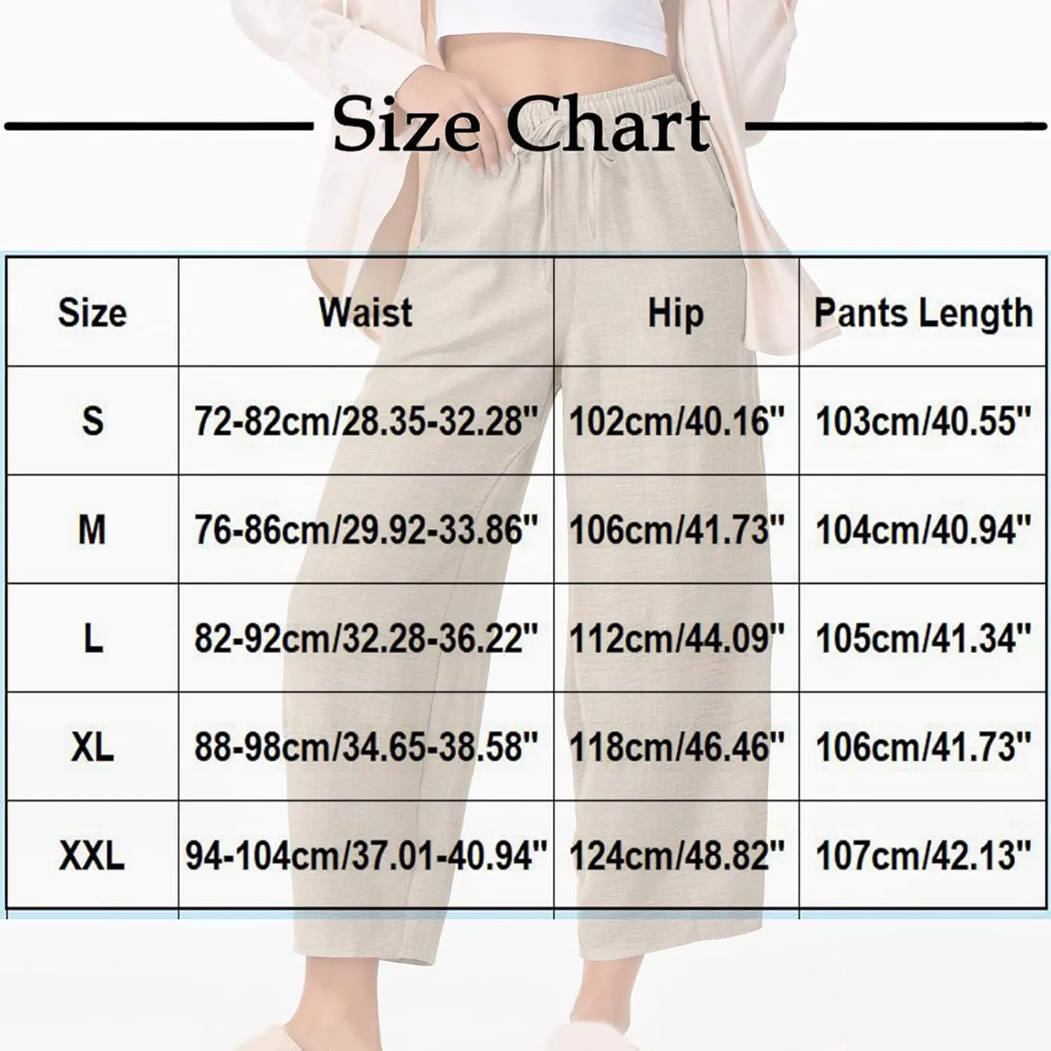Women Baggy Pants Summer Drawstring Wide High Waisted Leg Casual Pant 2025 Beach Travel Vacation Trousers with Pocket
