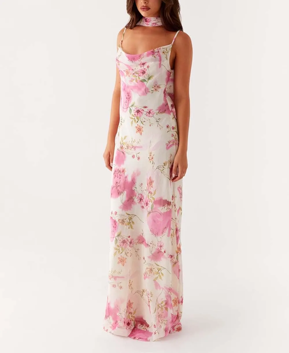 Women Strapless Tube Top Floral Maxi Dress Y2k Sleevelss Backless Bodycon Long Dress Summer Club Cocktail Sundress