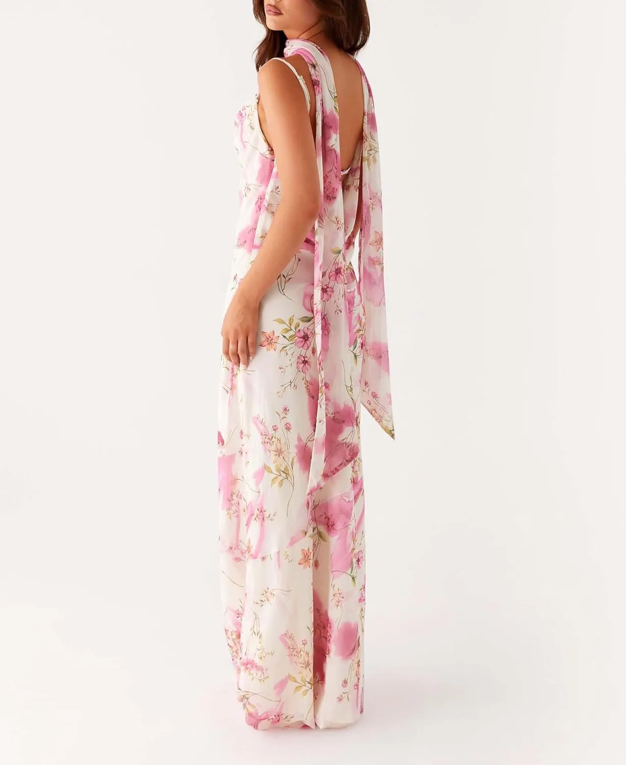 Women Strapless Tube Top Floral Maxi Dress Y2k Sleevelss Backless Bodycon Long Dress Summer Club Cocktail Sundress