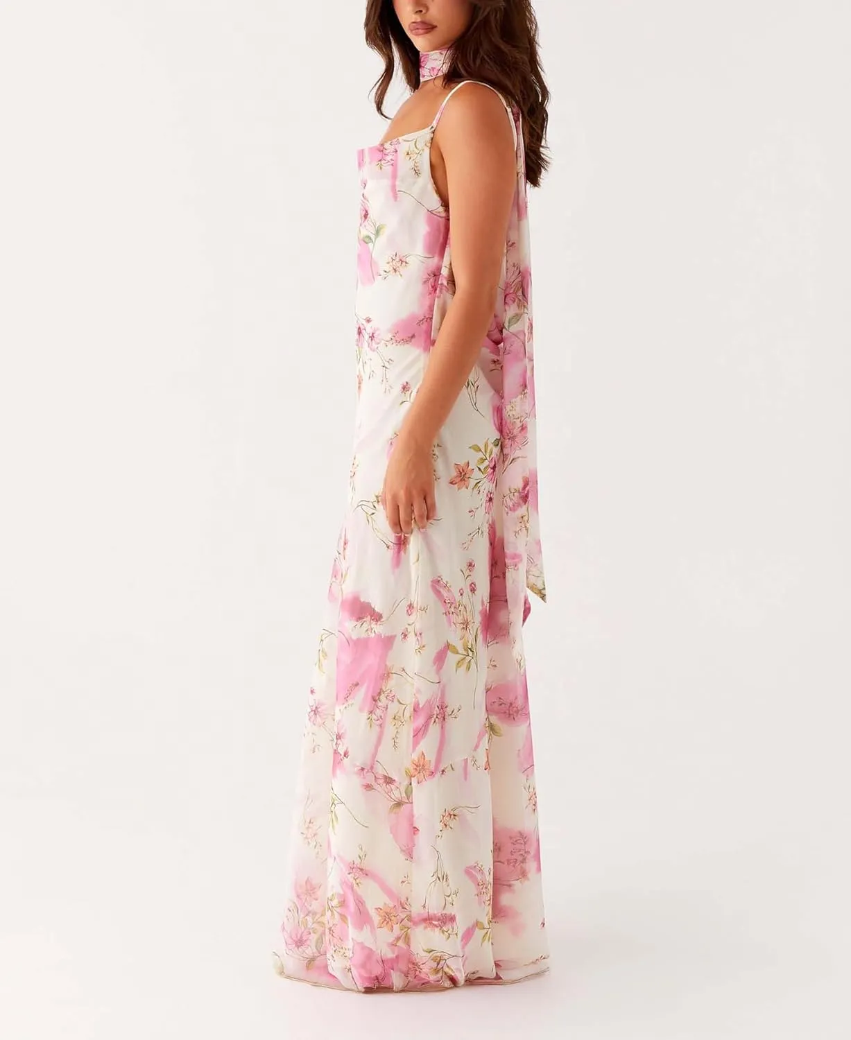 Women Strapless Tube Top Floral Maxi Dress Y2k Sleevelss Backless Bodycon Long Dress Summer Club Cocktail Sundress