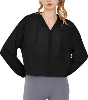 Women UPF 50  Sun Protection Hoodie Jacket Long Sleeve Breathable Cool Hooded Workout Shirts Outdoor Hiking Sun Shirt