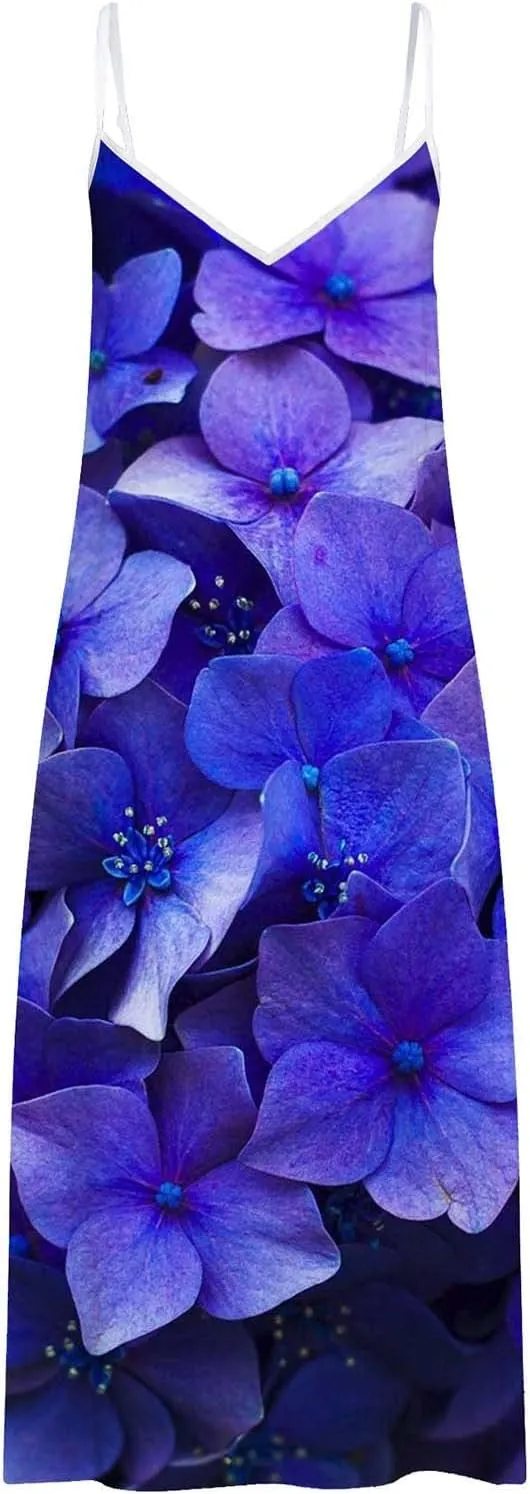Womens Boho Dresses Casual Exotic Boho Halter Neck Empire Waist Dress 2025 Summer Casual Loose Swing Midi Dresses