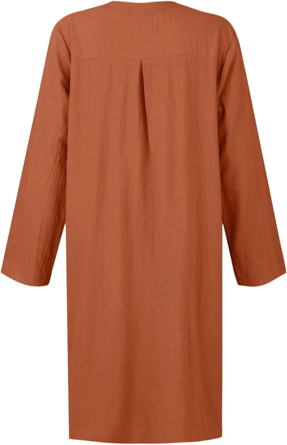Women's Dresses Summer 2024 Dresses Casual Loose Solid Color Round Neck Short Sleeve Button Dresses, S-5XL