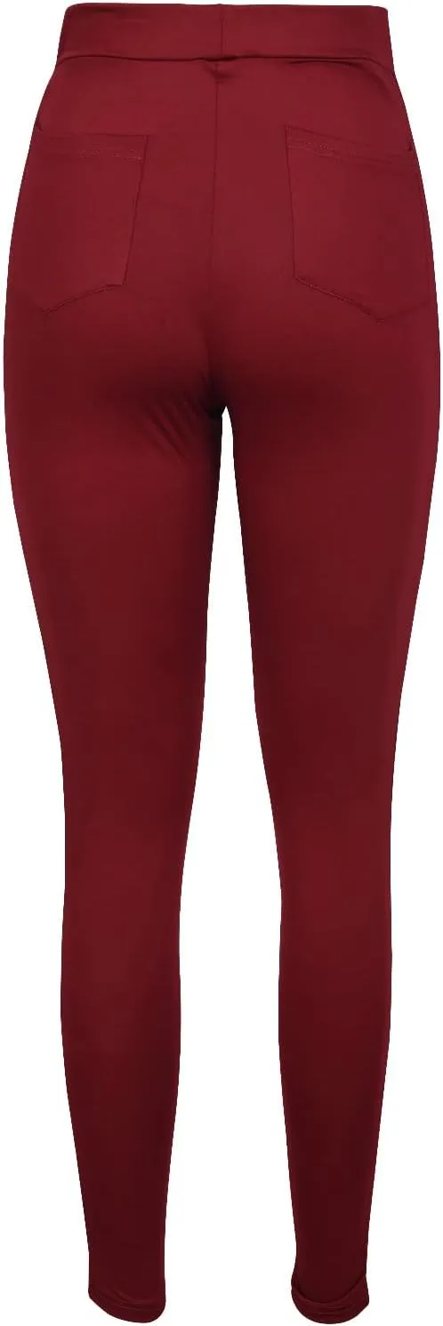Women's Gothic Sexy Lace Leggings High Waist Club Casual Skinny Tight Pants Soft Elastic Biker Full Length Leggings